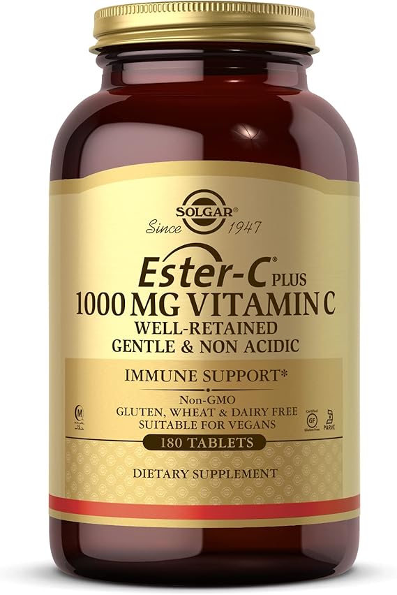 Solgar Ester-C® Plus 1000 mg Vitamin C Tablets (Ester-C® Ascorbate Complex) (CALIFORNIA ACCOUNTS ONLY) 180tablet