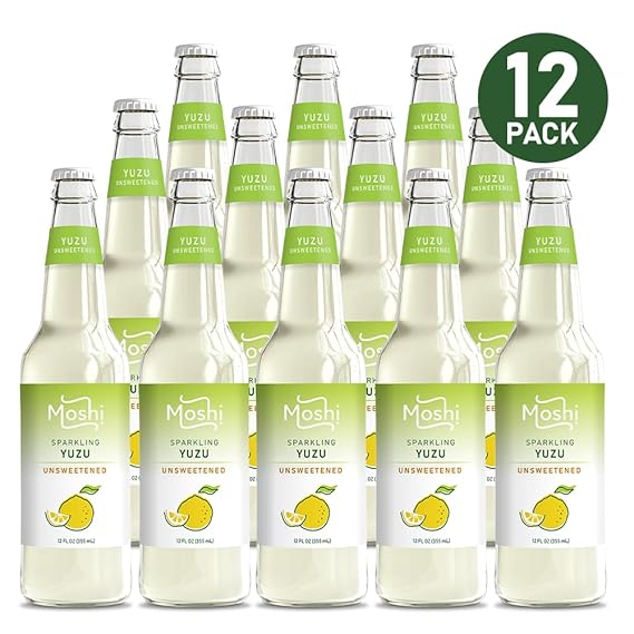 MOSHI Unsweetened Yuzu Seltzer 12/12 OZ