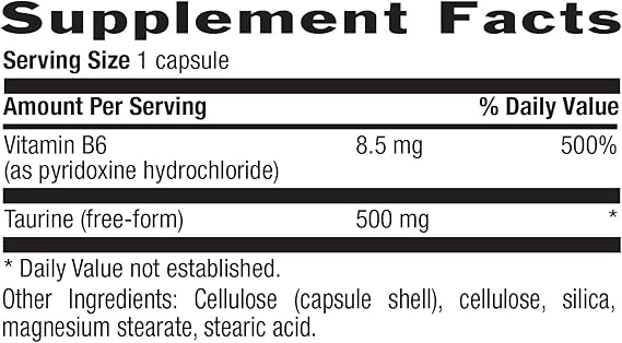 Country Life TAURINE 500MG 100 Vegicaps