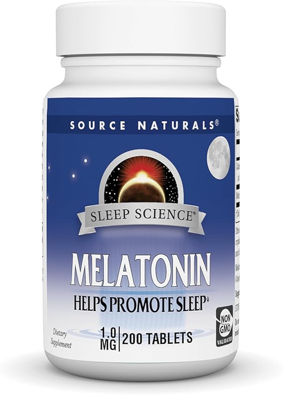 SOURCE NATURALS SLEEP SCIENCE MELATONIN 1MG TAB 200T