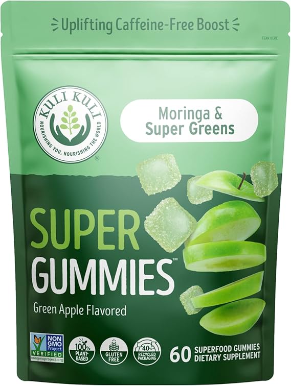 Kuli Kuli Moringa & Super Greens Gummies 60 Gummies