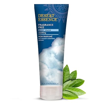 Desert Essence FRAGRANCE FREE BODY WASH 8 Liquid