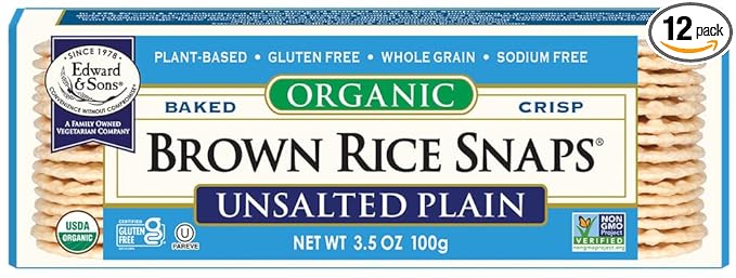EDWARD & SONS Plain, Unsalted 3.5 OZ