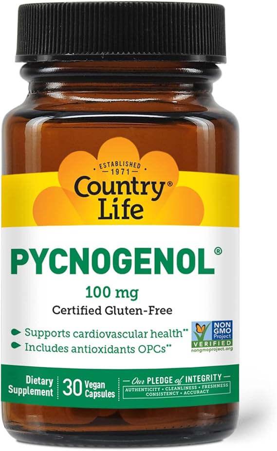 Country Life PYCNOGENOL 100MG 30 Vegicaps