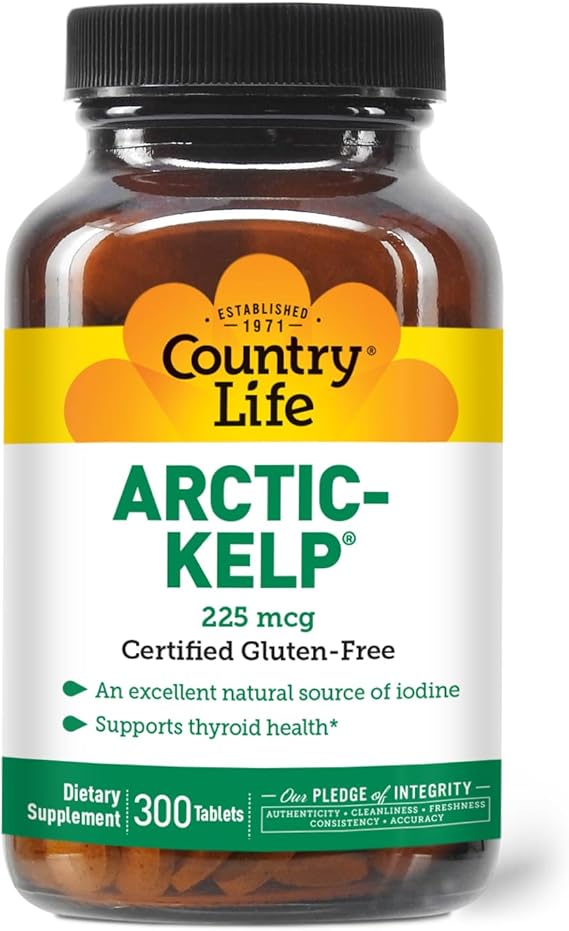 Country Life ARCTIC KELP 225MCG 300 Tablet