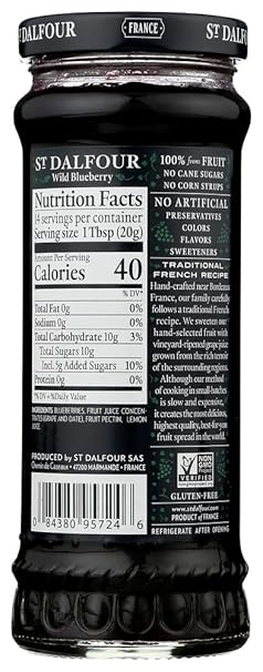 ST. DALFOUR Conserves, Wild Blueberry 10 OZ