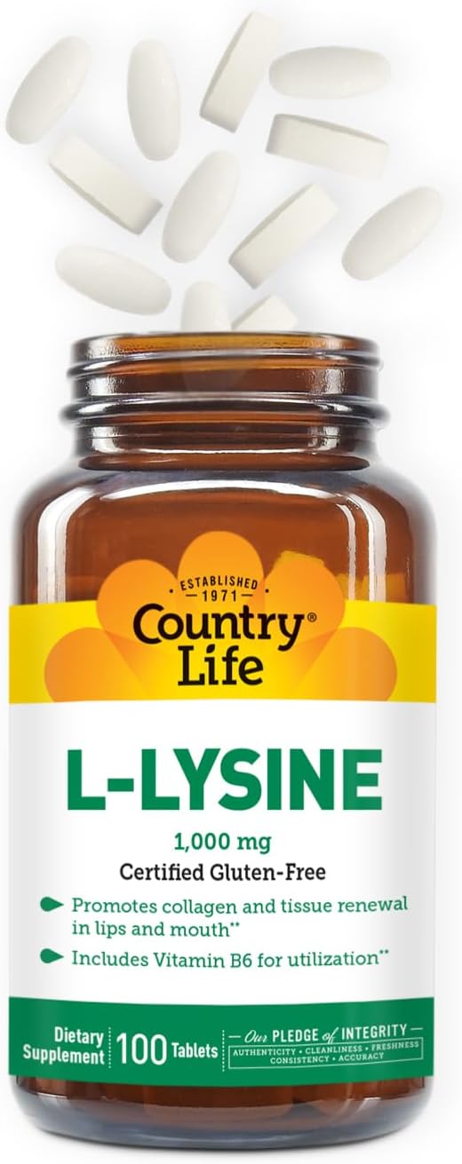 Country Life L-LYSINE 1000MG 100 Tablet