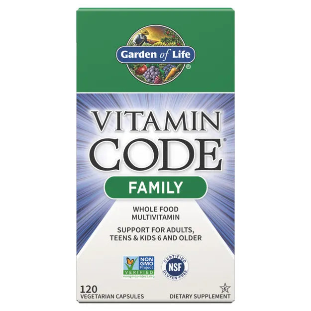 Garden of Life Vitamin Code Family 120ct CAPSULES