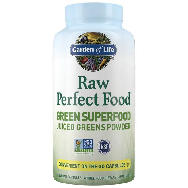 Garden of Life Raw Perfect Food Green Superfood 240ct CAPSULES