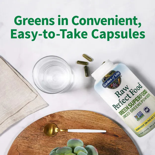 Garden of Life Raw Perfect Food Green Superfood 240ct CAPSULES