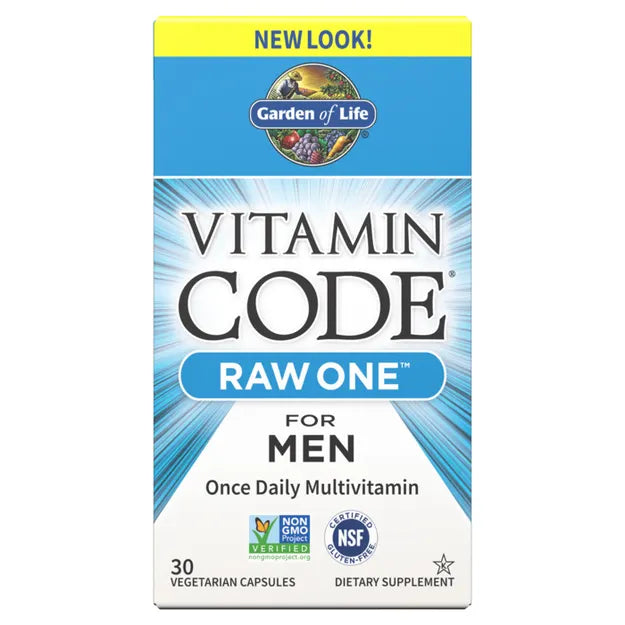 Garden of Life Vitamin Code Raw One for Men 30ct CAPSULES