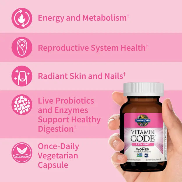 Garden of Life Vitamin Code Raw One for Women 30ct CAPSULES