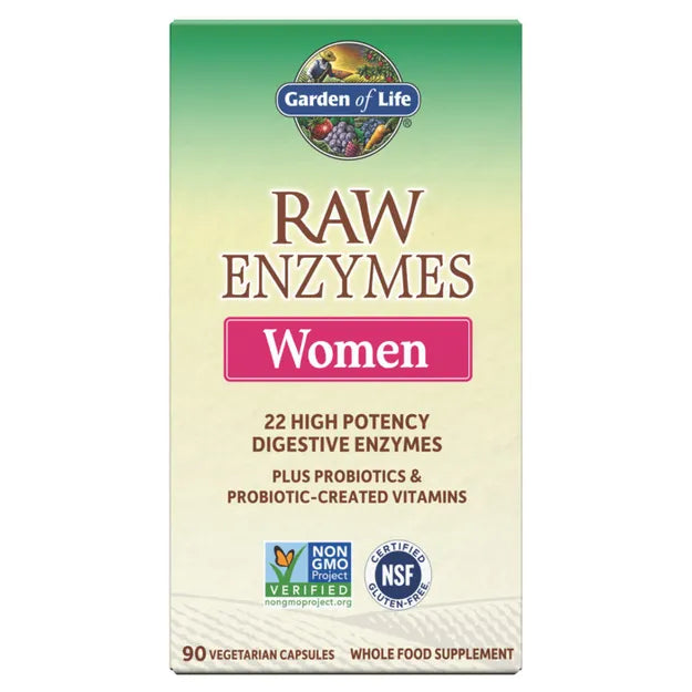 Garden of Life Raw Enzymes Women 90ct CAPSULES