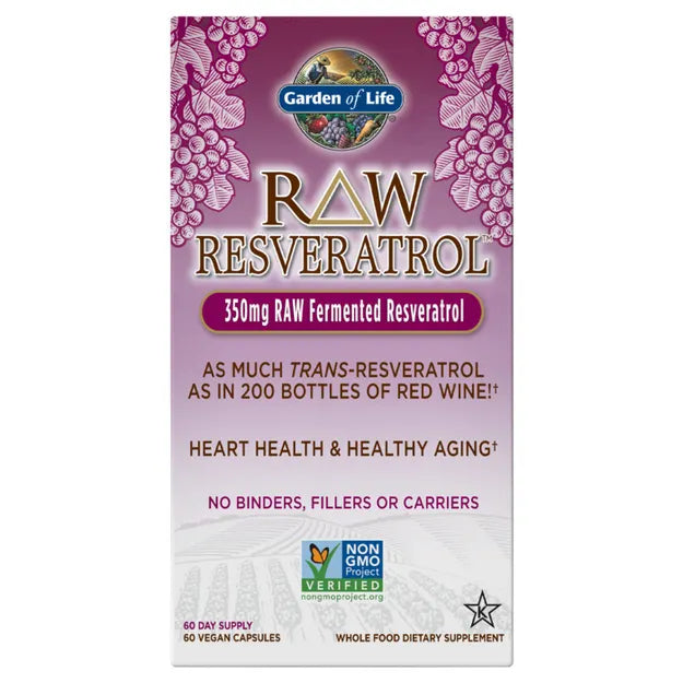 Garden of Life Raw Resveratrol 60ct CAPSULES