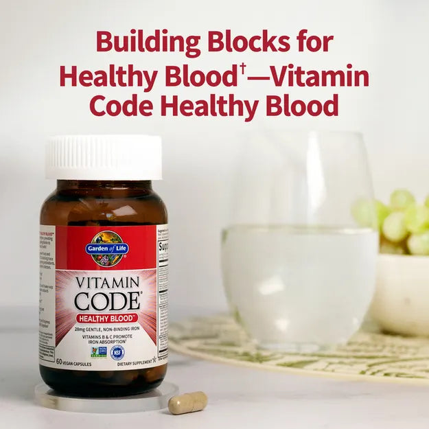 Garden of Life Vitamin Code Healthy Blood 60ct CAPSULES
