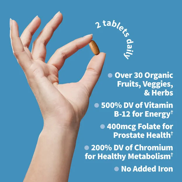 Garden of Life GOL Organics Mens Multi 60ct TABLETS