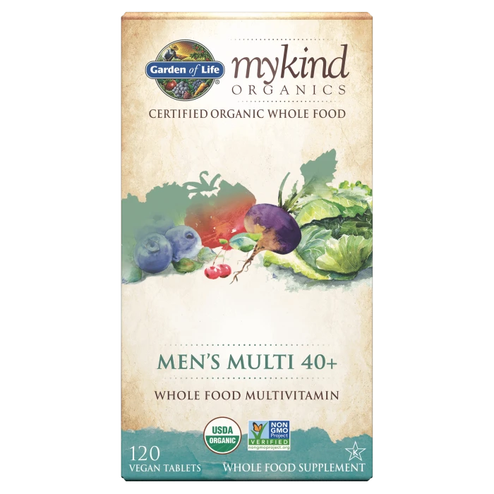 Garden of Life GOL Organics Mens 40 Multi 120ct TABLETS
