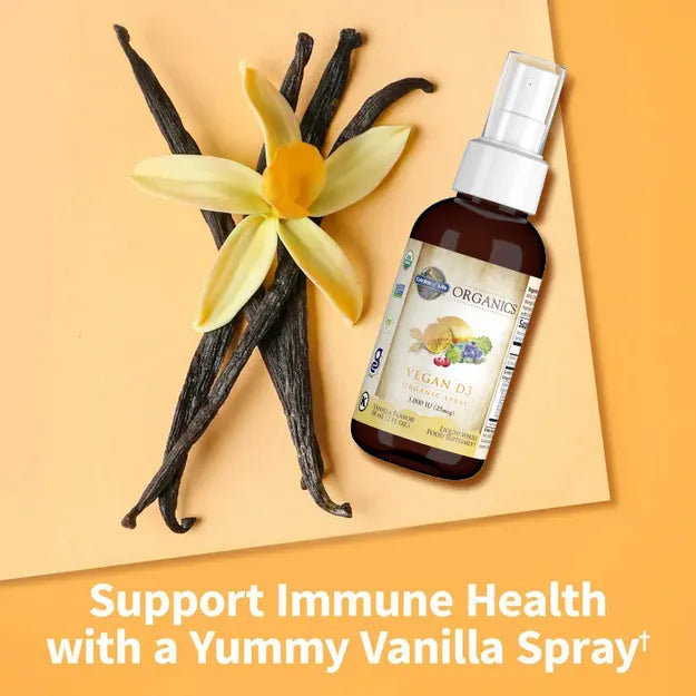 Garden of Life GOL Organics Vegan D3 Vanilla 2oz LIQUID SPRAY