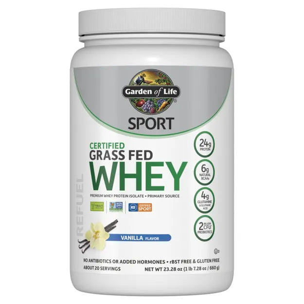 Garden of Life Sport Grass Fed Whey Vanilla 660g POWDER