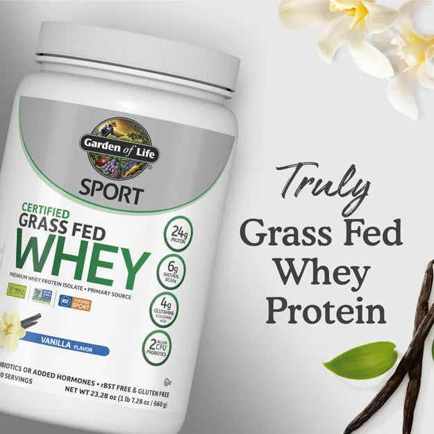 Garden of Life Sport Grass Fed Whey Vanilla 660g POWDER