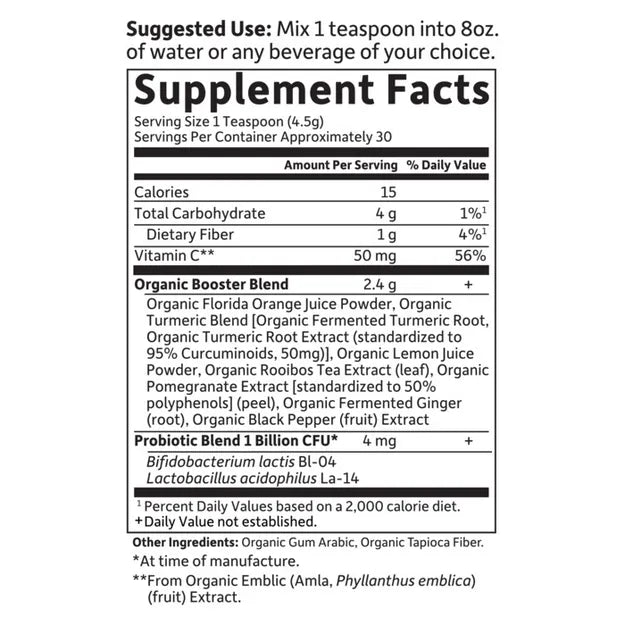 Garden of Life GOL Organics Turmeric Boost 135g POWDER