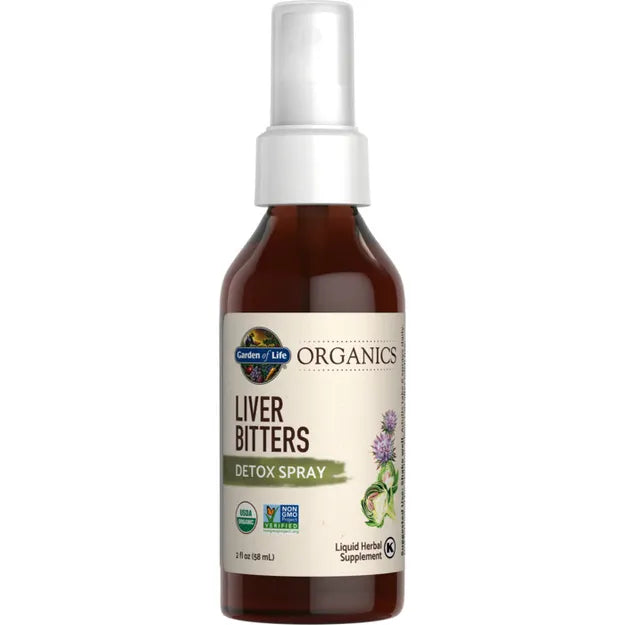 Garden of Life GOL Organics Liver Bitters 2oz LIQUID SPRAY
