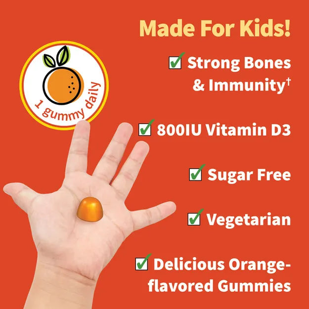 Garden of Life Kids Organic Vitamin D3 Orange 60ct GUMMY