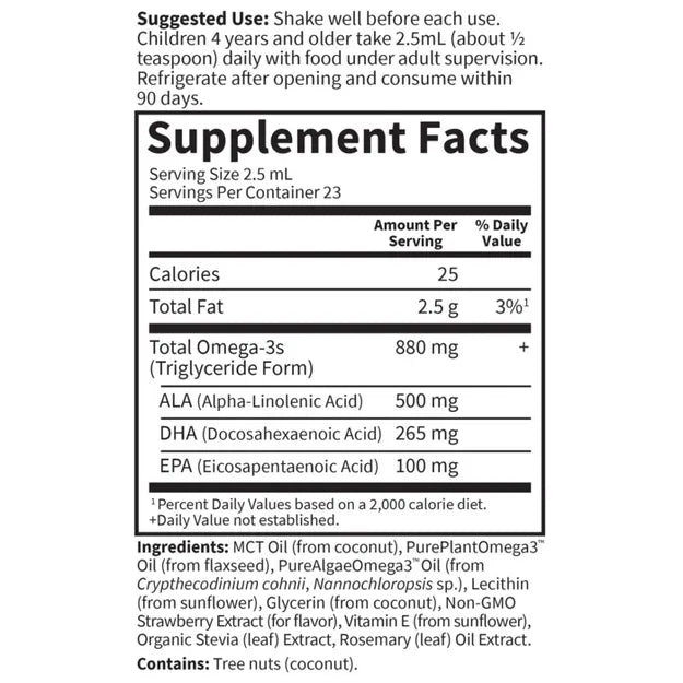 Garden of Life kids plant omega-3 Strawberry 2oz LIQUID