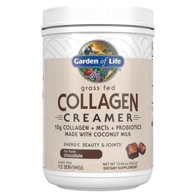 Garden of Life Grass Fed Collagen Creamer Chocolate 342g POWDER