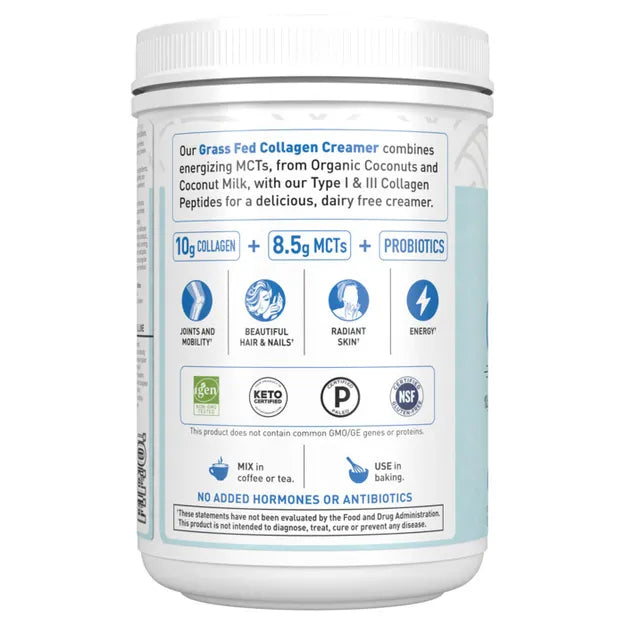 Garden of Life Grass Fed Collagen Creamer Vanilla 330g POWDER