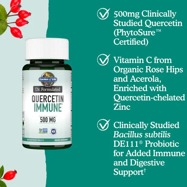 Garden of Life Dr. Formulated Quercetin Immune 30ct TABLETS