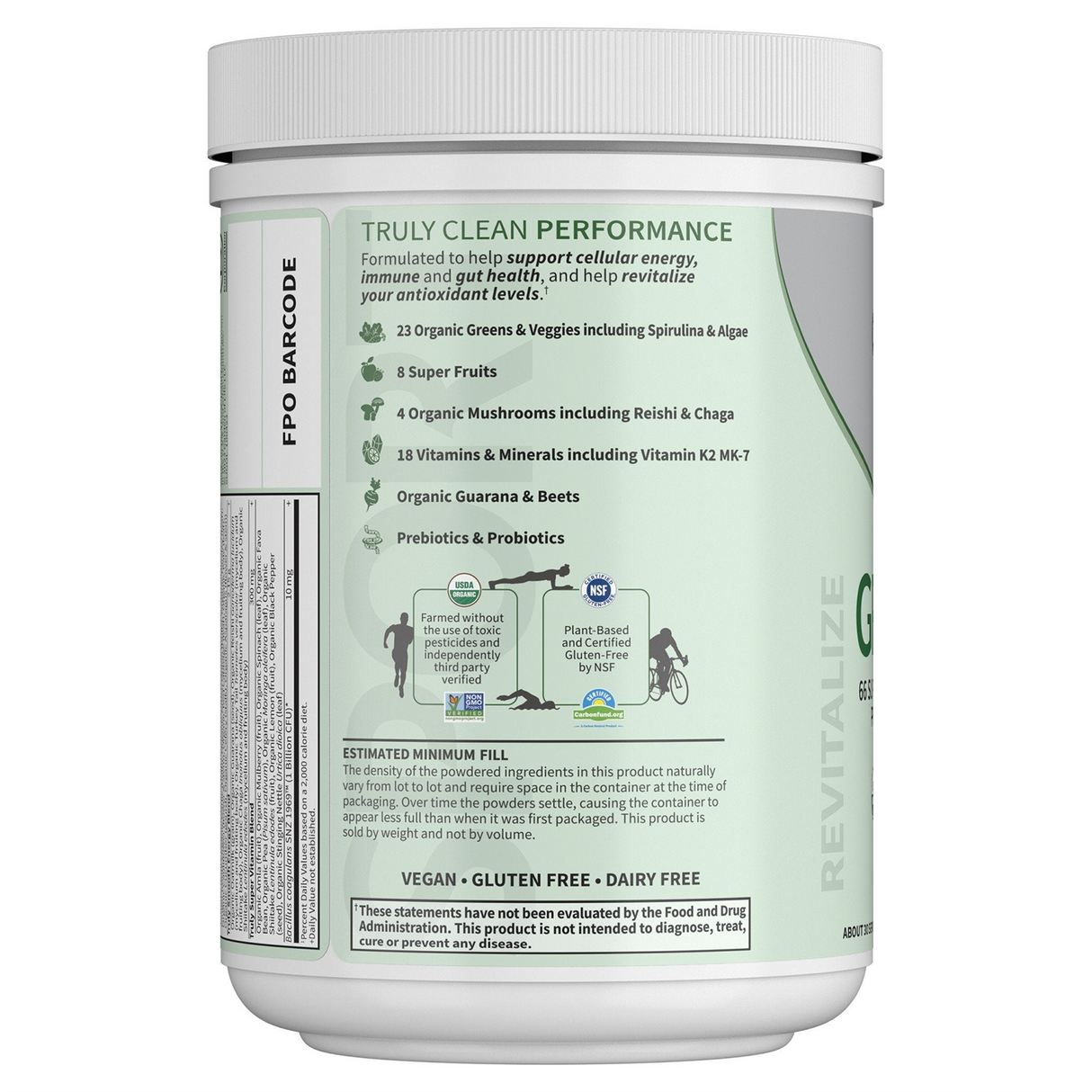 Garden of Life Sport Organic Greens Original 255g - POWDER