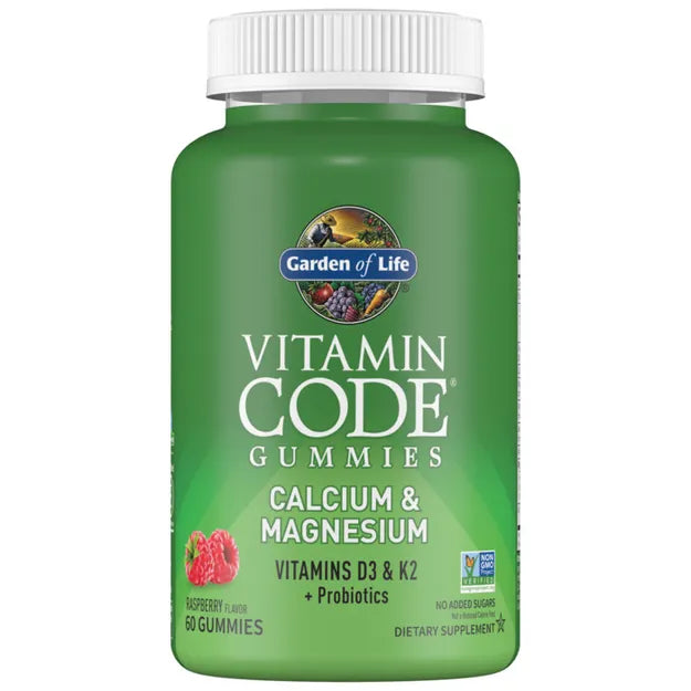 Garden of Life Vitamin Code Calcium and Magnesium Raspberry 60ct GUMMY