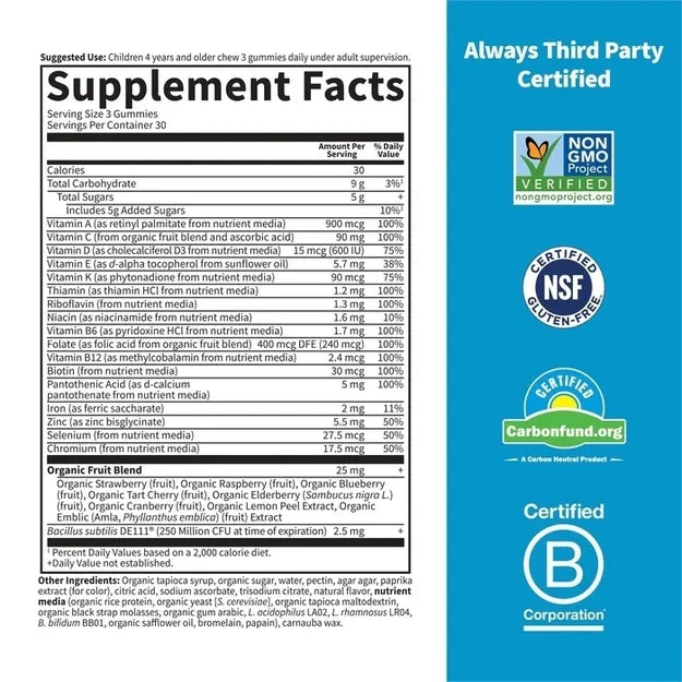 Garden of Life Vitamin Code Kids Multi Orange 90ct GUMMY