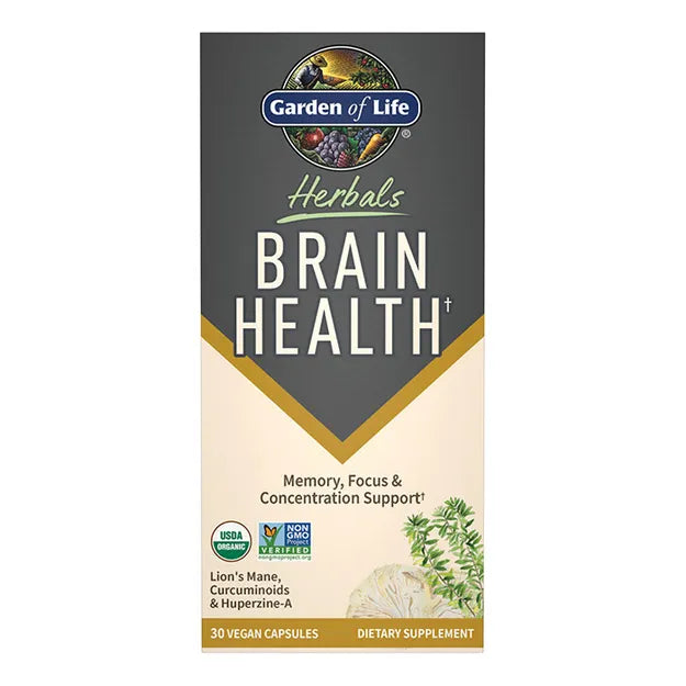 Garden of Life GOL Herbals Brain Health 30ct CAPSULES