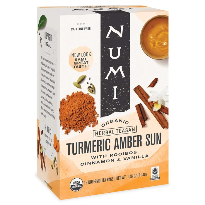 NUMI TEAS Turmeric Tea Amber Sun 12 BAG