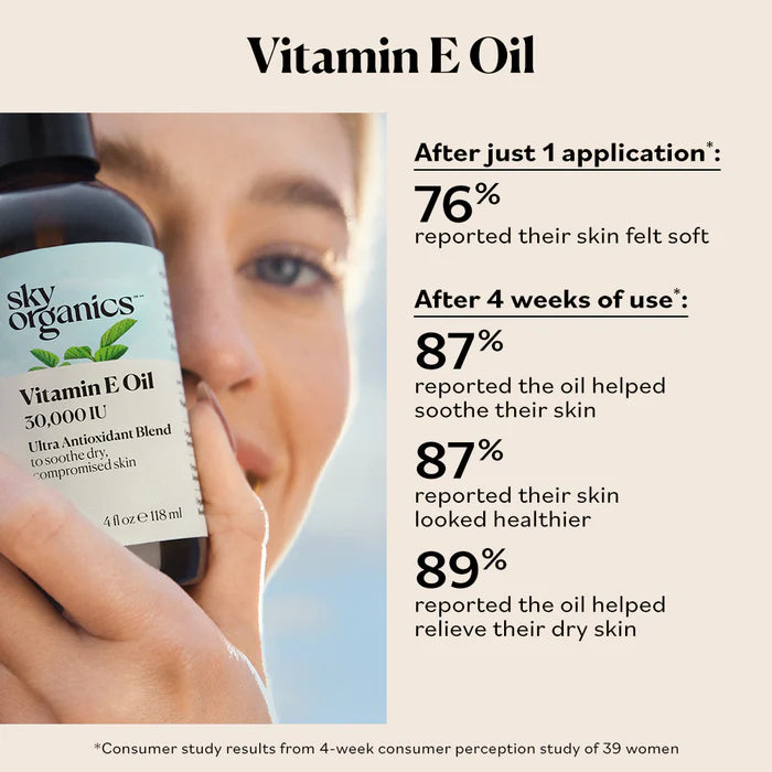 SKY ORGANICS VITAMIN E OIL 4 OZ