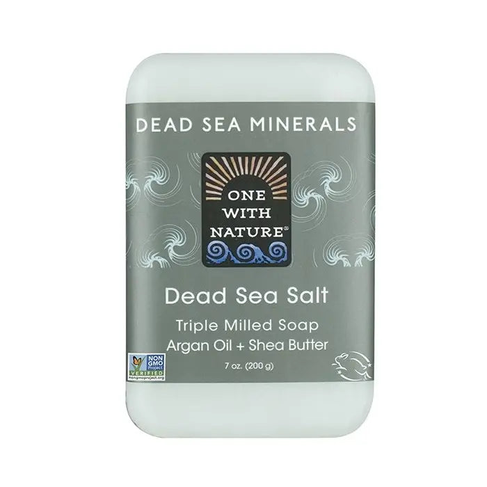 ONE WITH NATURE DEAD SEA SALT BAR SOAP 7OZ