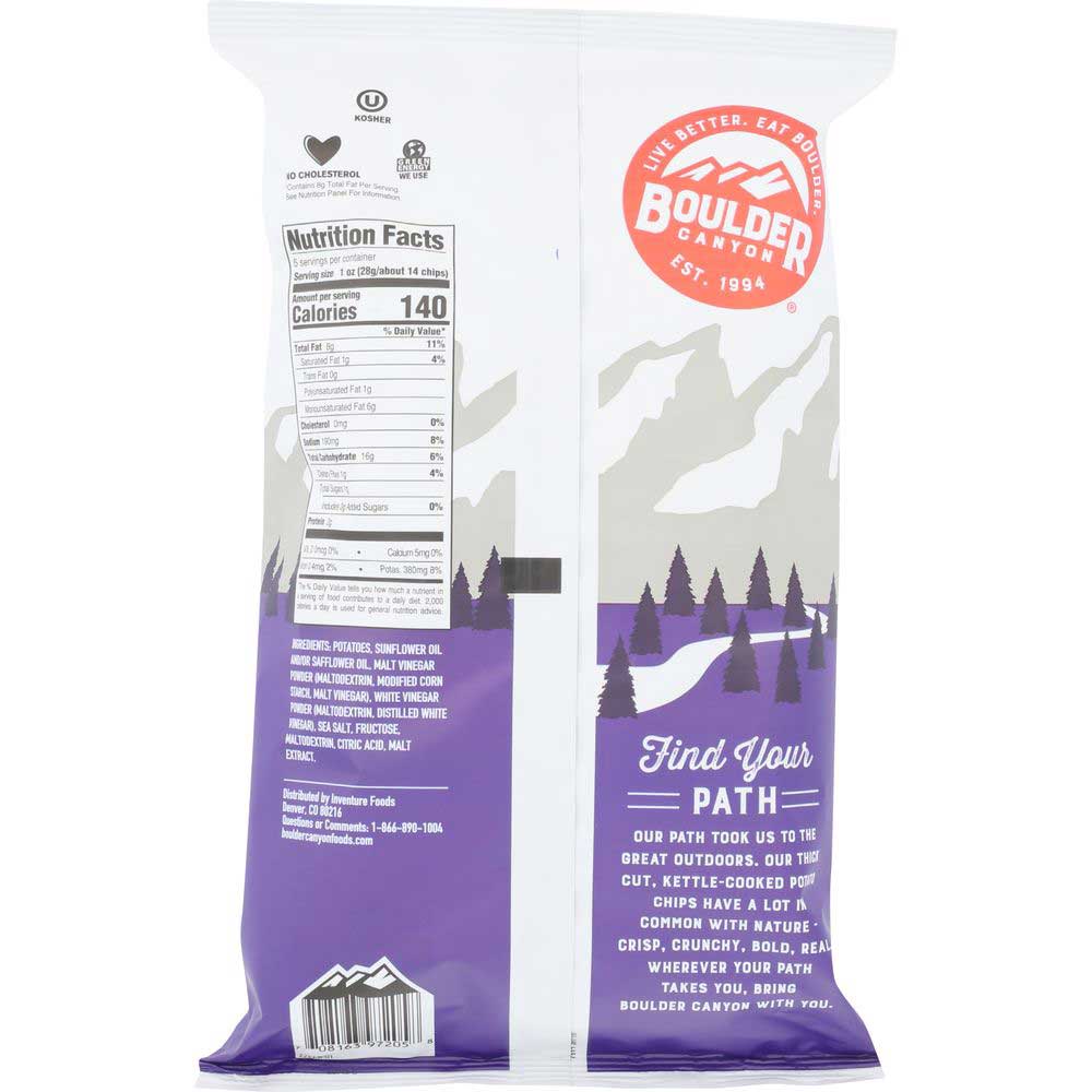 BOULDER CANYON Malt Vinegar & Sea Salt 5 OZ