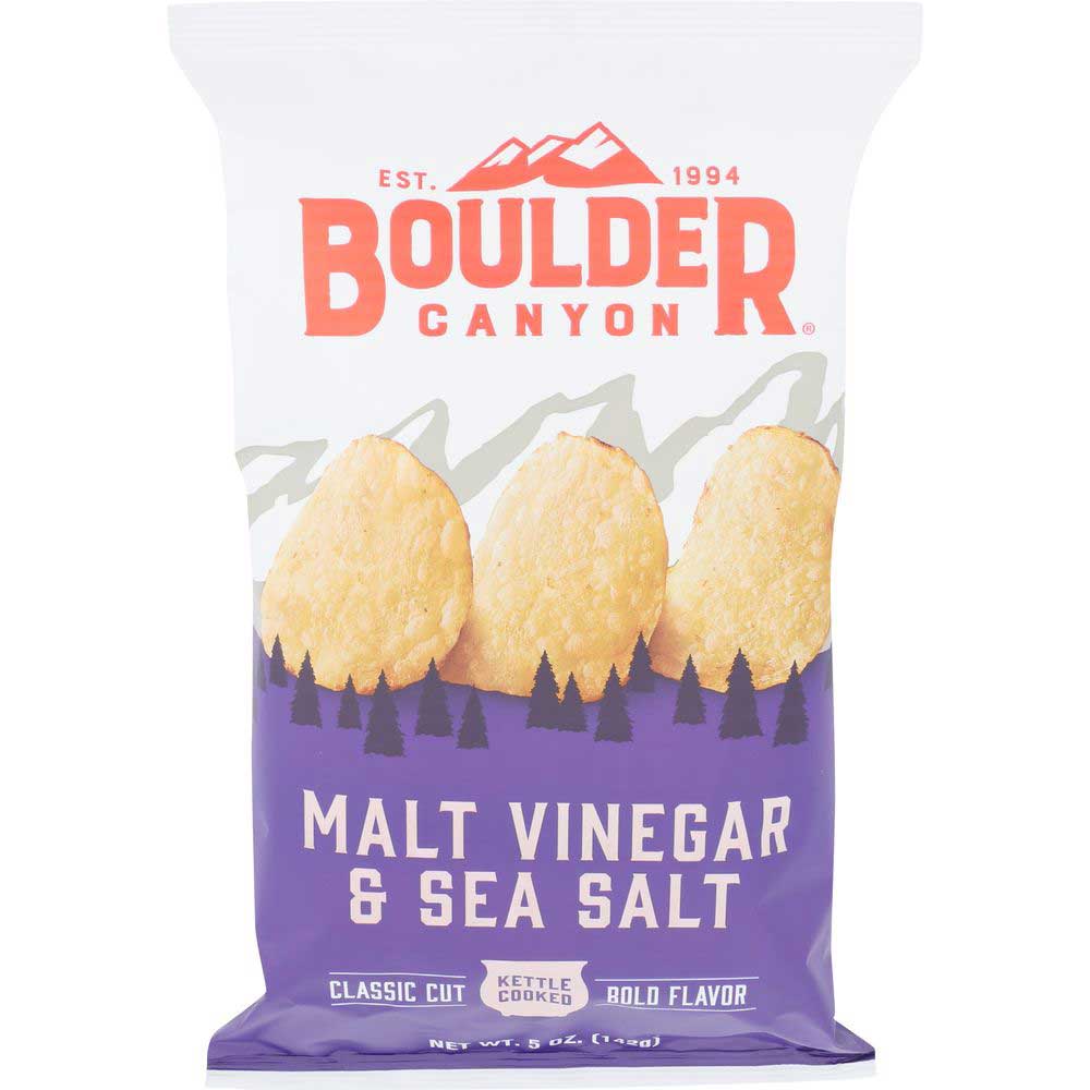 BOULDER CANYON Malt Vinegar & Sea Salt 5 OZ