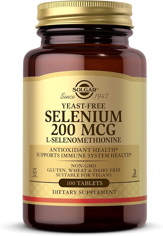Solgar Yeast-Free Selenium 200 mcg Tablets 100tablet