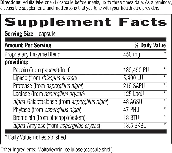 Country Life MAXI-ZYME DIGESTIVE ENZYME 120 Vegicaps