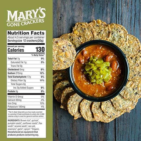 MARY`S GONE CRACKERS Rosemary 5 OZ