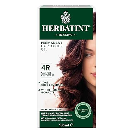 HERBATINT NATURAL HAIR COLOR 4R PERM HAIR COLOR COPPER CHESTNUT 4OZ
