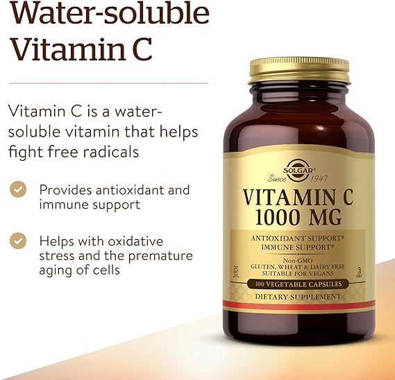Solgar Vitamin C 1000 mg Vegetable Capsules 100V cap