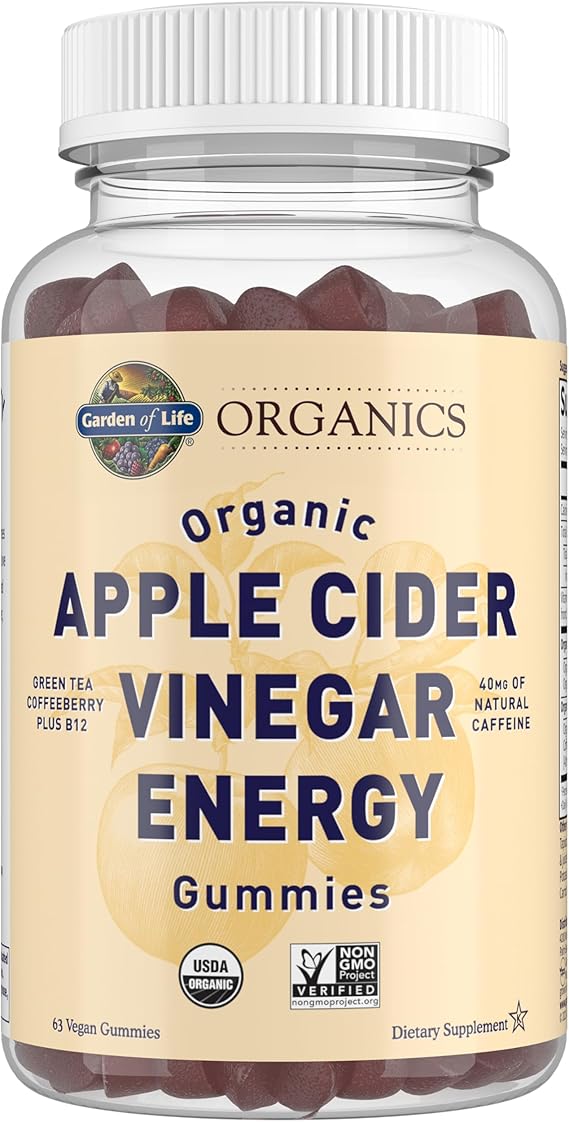 Garden of Life GOL Organics Apple Cider Vinegar Energy 63ct GUMMY