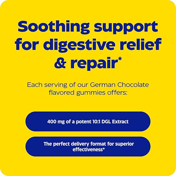 DGL Stomach Soothe Gummies 74 Gummies