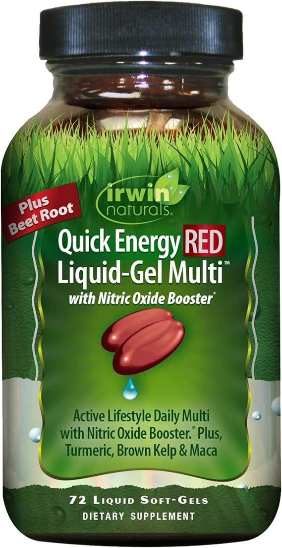 Irwin Naturals Quick Energy RED Liquid-Gel Multi