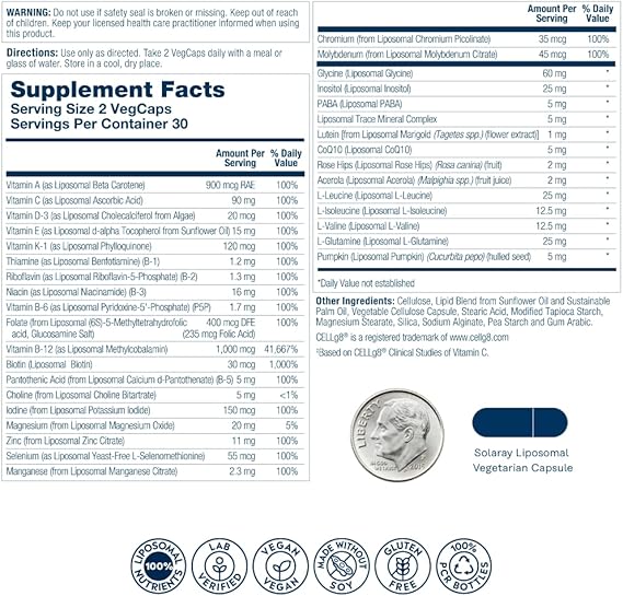 Solaray High Potency Liposomal Multivitamin Men's