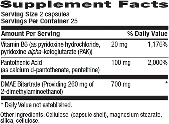 Country Life DMAE BITARTRATE 700MG 50 Capsule